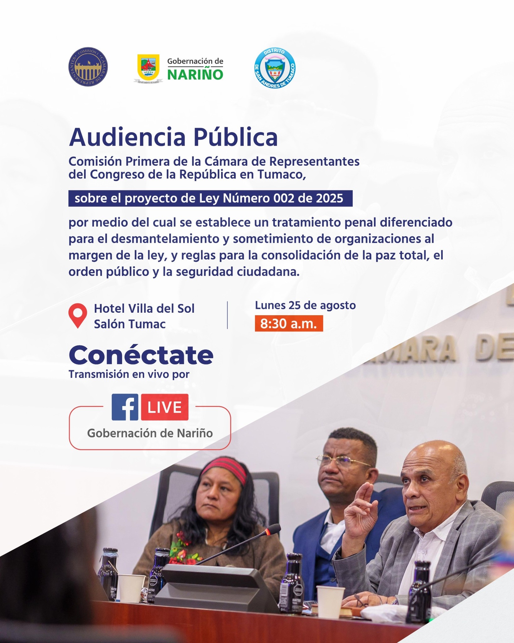 Audiencia pública - Gobernación de Nariño