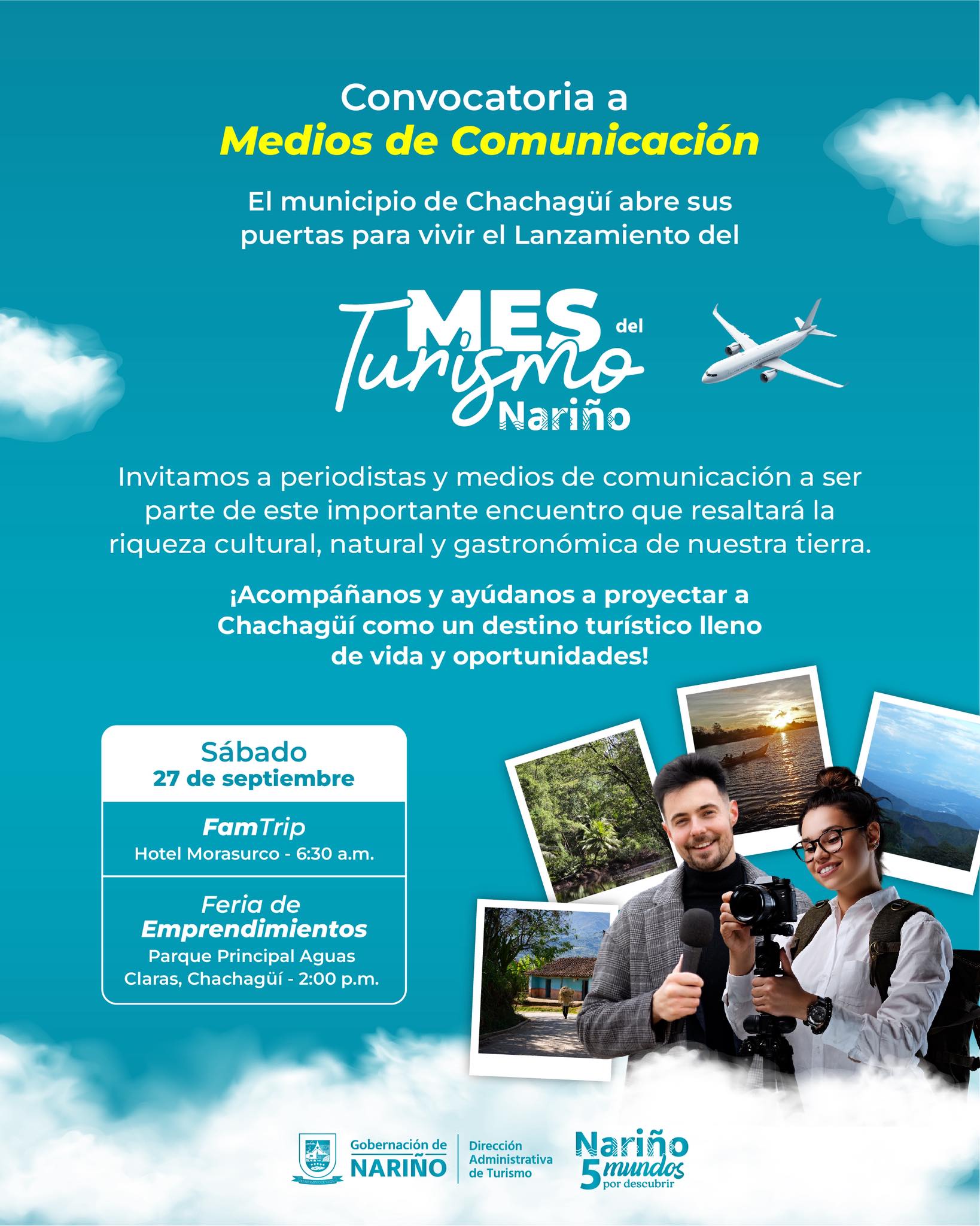 convocatoria medios de comunicación - Gobernación de Nariño