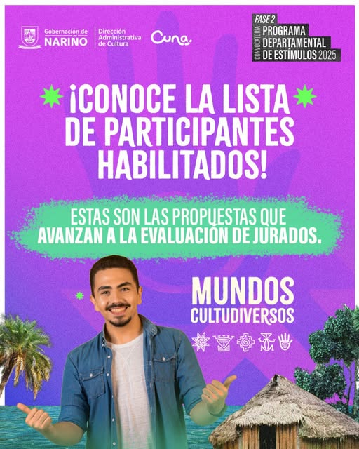 lista cultudierse - Gobernación de Nariño