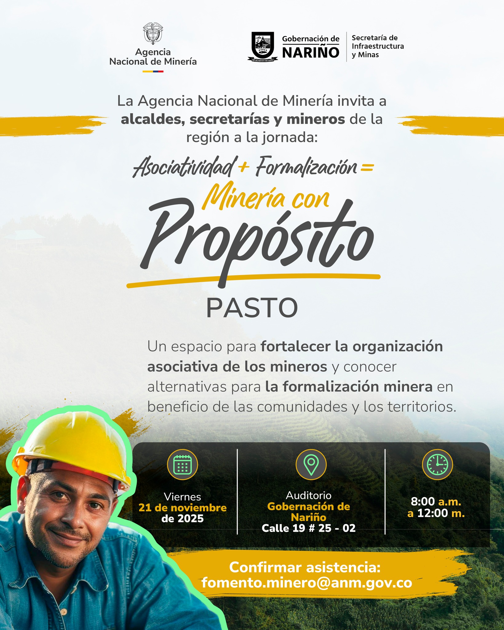 AGENCIA NACIONAL DE MINERIA - Gobernación de Nariño
