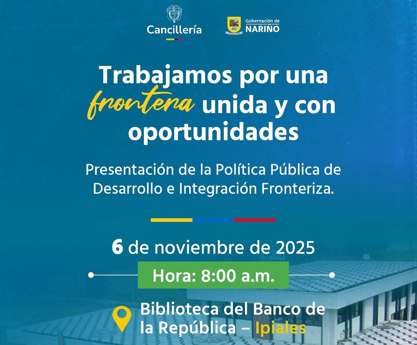 POLITICA FRONTERIZA - Gobernación de Nariño