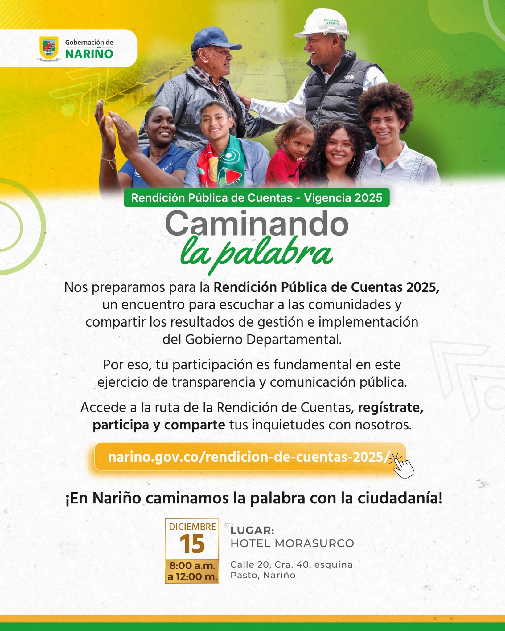 caminando la pala - Gobernación de Nariño