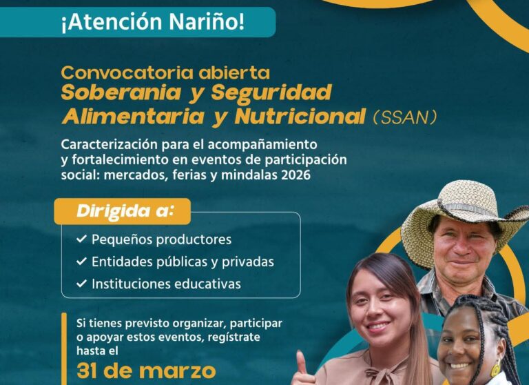 Nariño impulsa la economía popular: Convocatoria abierta para fortalecer mercados y ferias campesinas - Gobernación de Nariño