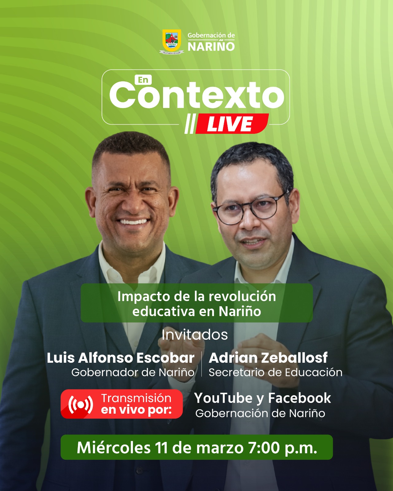 en contexto live educación - Gobernación de Nariño