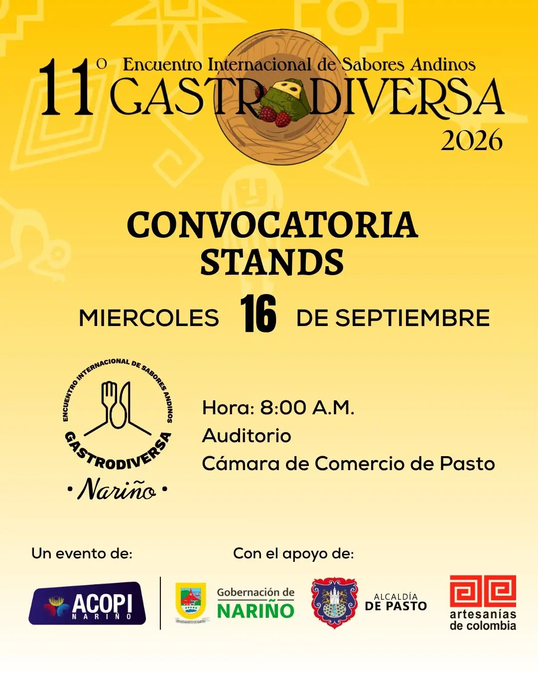 11 Encuentro Internacional de Encuentros Andinos Gastrodiversa 2026