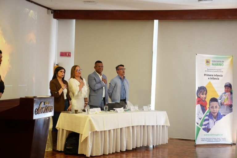 Autoridades y representantes institucionales participan en una jornada sobre equidad de género, inclusión social, primera infancia e infancia en Nariño.